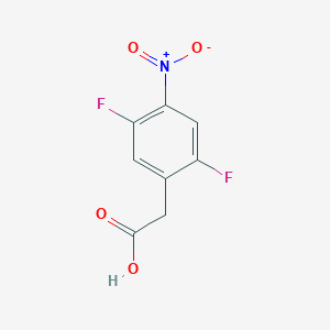 molecular formula C8H5F2NO4 B1428778 2-(2,5-Difluoro-4-nitrophenyl)acetic Acid CAS No. 770719-22-7