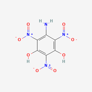 molecular formula C6H4N4O8 B14287814 5-Amino-2,4,6-trinitrobenzene-1,3-diol CAS No. 128585-26-2