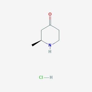 molecular formula C6H12ClNO B1428782 (S)-2-Methylpiperidin-4-one hydrochloride CAS No. 790667-45-7