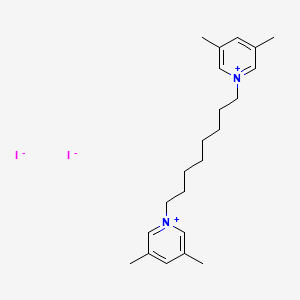 molecular formula C22H34I2N2 B14287850 1,1'-(Octane-1,8-diyl)bis(3,5-dimethylpyridin-1-ium) diiodide CAS No. 130099-96-6