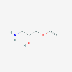 molecular formula C5H11NO2 B14288011 1-Amino-3-(ethenyloxy)propan-2-ol CAS No. 128101-72-4