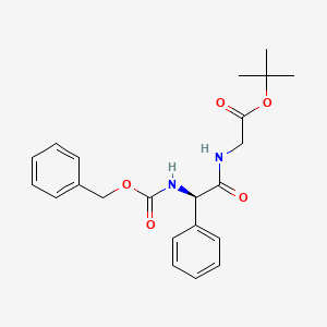 B1428806 (R)-tert-butyl 2-(2-(benzyloxycarbonylamino)-2-phenylacetamido)acetate CAS No. 439088-73-0