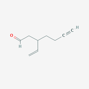 3-Ethenylhept-6-ynal