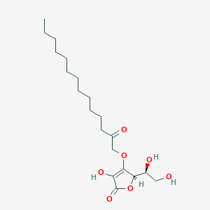 B142881 3-O-Dodecylcarbomethylascorbic acid CAS No. 133794-57-7