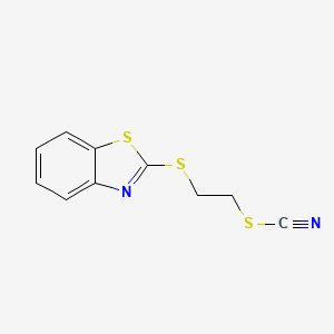 2-[(1,3-Benzothiazol-2-yl)sulfanyl]ethyl thiocyanate