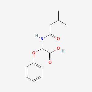 (3-Methylbutanamido)(phenoxy)acetic acid