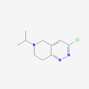 molecular formula C10H14ClN3 B1428825 3-chloro-6-(propan-2-yl)-5H,6H,7H,8H-pyrido[4,3-c]pyridazine CAS No. 1483917-61-8