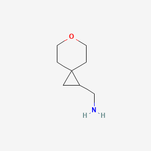 molecular formula C8H15NO B1428828 6-氧代螺[2.5]辛烷-1-基甲胺 CAS No. 1339128-10-7