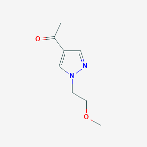 molecular formula C8H12N2O2 B1428829 1-(1-(2-甲氧基乙基)-1H-吡唑-4-基)乙酮 CAS No. 1341830-27-0