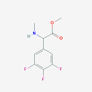 molecular formula C10H10F3NO2 B1428832 2-(甲氨基)-2-(3,4,5-三氟苯基)乙酸甲酯 CAS No. 1310095-75-0
