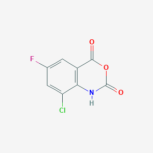 molecular formula C8H3ClFNO3 B1428834 8-氯-6-氟-2,4-二氢-1H-3,1-苯并噁嗪-2,4-二酮 CAS No. 1339549-63-1