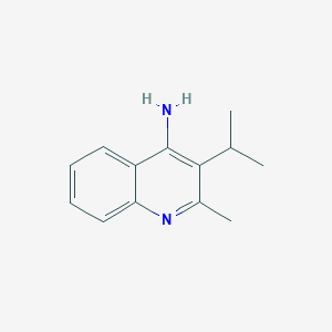 molecular formula C13H16N2 B1428842 2-甲基-3-(丙烷-2-基)喹啉-4-胺 CAS No. 1342740-47-9