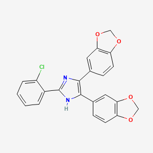 4,5-Bis(2H-1,3-benzodioxol-5-yl)-2-(2-chlorophenyl)-1H-imidazole