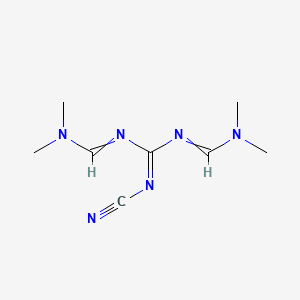 N'-[N'-cyano-N-(dimethylaminomethylidene)carbamimidoyl]-N,N-dimethylmethanimidamide