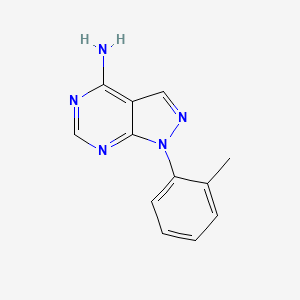 molecular formula C12H11N5 B1428844 1-邻甲苯基-1H-吡唑并[3,4-d]嘧啶-4-胺 CAS No. 925006-64-0