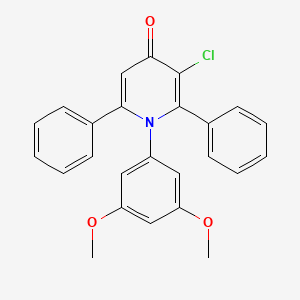 3-Chloro-1-(3,5-dimethoxyphenyl)-2,6-diphenylpyridin-4(1H)-one