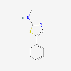 molecular formula C10H10N2S B1428855 N-甲基-5-苯基-1,3-噻唑-2-胺 CAS No. 1344198-25-9