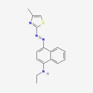 N-Ethyl-4-[(E)-(4-methyl-1,3-thiazol-2-yl)diazenyl]naphthalen-1-amine