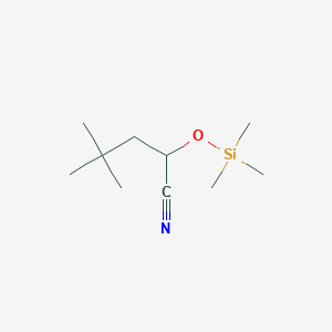 molecular formula C10H21NOSi B1428857 4,4-Dimethyl-2-[(trimethylsilyl)oxy]pentanenitrile CAS No. 1344264-41-0