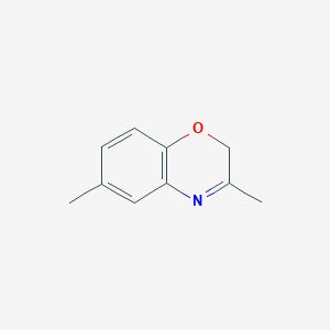 molecular formula C10H11NO B14288575 2H-1,4-Benzoxazine, 3,6-dimethyl- CAS No. 120030-35-5