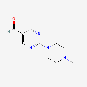 B1428860 2-(4-Methylpiperazin-1-yl)pyrimidine-5-carbaldehyde CAS No. 1340381-82-9