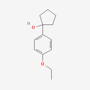 molecular formula C13H18O2 B1428861 1-(4-乙氧基苯基)环戊醇 CAS No. 1341608-55-6
