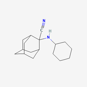 molecular formula C17H26N2 B1428862 2-(环己基氨基)金刚烷-2-腈 CAS No. 1283291-01-9