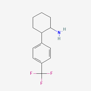 B1428863 2-[4-(Trifluoromethyl)phenyl]cyclohexan-1-amine CAS No. 1375473-81-6