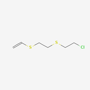 molecular formula C6H11ClS2 B14288643 2-(2-Chloroethylthio)ethylthioethene CAS No. 114811-36-8