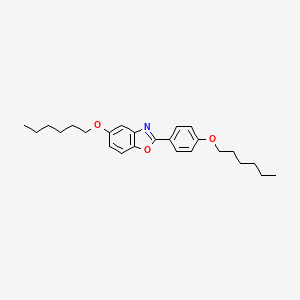 5-(Hexyloxy)-2-[4-(hexyloxy)phenyl]-1,3-benzoxazole