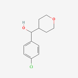molecular formula C12H15ClO2 B1428868 (4-氯苯基)(氧杂-4-基)甲醇 CAS No. 1341482-24-3