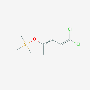 [(5,5-Dichloropenta-2,4-dien-2-yl)oxy](trimethyl)silane