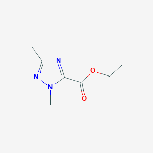 molecular formula C7H11N3O2 B1428880 ethyl 1,3-dimethyl-1H-1,2,4-triazole-5-carboxylate CAS No. 1343048-89-4