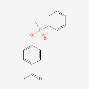 Phosphinic acid, methylphenyl-, 4-acetylphenyl ester