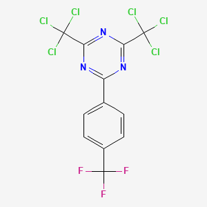 2,4-Bis(trichloromethyl)-6-[4-(trifluoromethyl)phenyl]-1,3,5-triazine