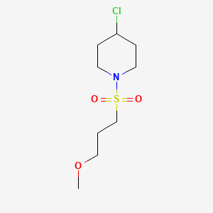 molecular formula C9H18ClNO3S B1428882 4-氯-1-(3-甲氧基丙磺酰)哌啶 CAS No. 1344262-93-6