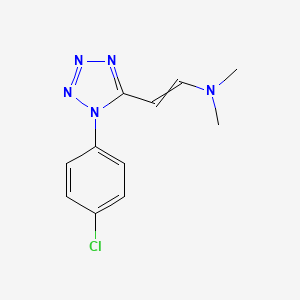 Ethenamine, 2-[1-(4-chlorophenyl)-1H-tetrazol-5-yl]-N,N-dimethyl-