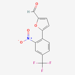 2-Furancarboxaldehyde, 5-[2-nitro-4-(trifluoromethyl)phenyl]-