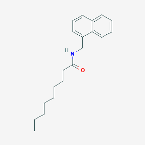 molecular formula C20H27NO B14288863 N-[(Naphthalen-1-yl)methyl]nonanamide CAS No. 114847-35-7