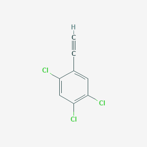 molecular formula C8H3Cl3 B1428887 1,2,4-Trichloro-5-ethynylbenzene CAS No. 6546-87-8