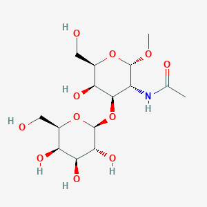 molecular formula C15H27NO11 B014289 2-乙酰氨基-2-脱氧-3-O-(β-D-半乳吡喃糖基)-α-D-半乳吡喃糖甲酯 CAS No. 75669-79-3