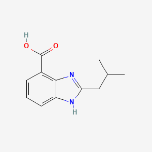 molecular formula C12H14N2O2 B1428908 2-(2-甲基丙基)-1H-1,3-苯并二唑-4-羧酸 CAS No. 1339385-93-1