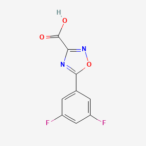 molecular formula C9H4F2N2O3 B1428916 5-(3,5-二氟苯基)-1,2,4-恶二唑-3-羧酸 CAS No. 1343295-74-8