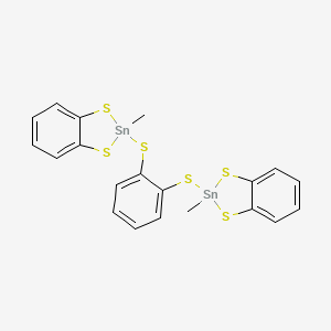 2-Methyl-2-[2-[(2-methyl-1,3,2-benzodithiastannol-2-yl)sulfanyl]phenyl]sulfanyl-1,3,2-benzodithiastannole