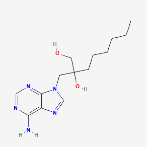 2-[(6-Amino-9H-purin-9-yl)methyl]octane-1,2-diol