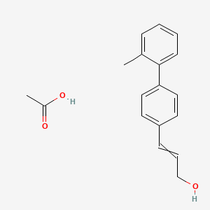 Acetic acid;3-[4-(2-methylphenyl)phenyl]prop-2-en-1-ol