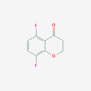 molecular formula C9H6F2O2 B1428933 5,8-二氟色满-4-酮 CAS No. 942196-01-2