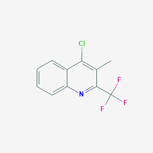 molecular formula C11H7ClF3N B1428937 4-氯-3-甲基-2-(三氟甲基)喹啉 CAS No. 1344242-18-7