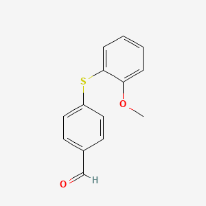 molecular formula C14H12O2S B1428938 4-((2-甲氧基苯基)硫代)苯甲醛 CAS No. 477256-35-2