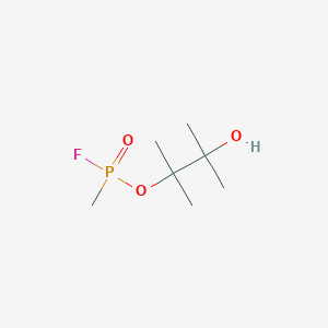 B14289444 Phosphonofluoridic acid, methyl-, 2-hydroxy-1,1,2-trimethylpropyl ester CAS No. 115792-08-0